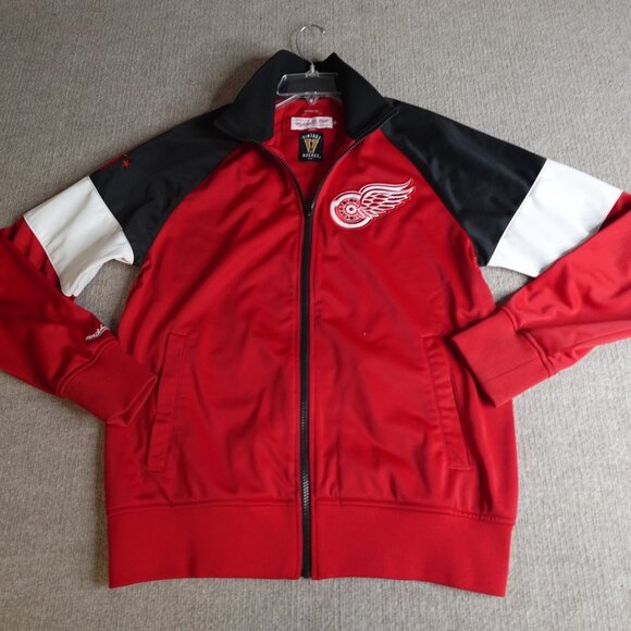 Mitchell & Ness Other - Red Wings Jacket Medium Detroit Tailored Warm Up Embroidered Mitchell & Ness